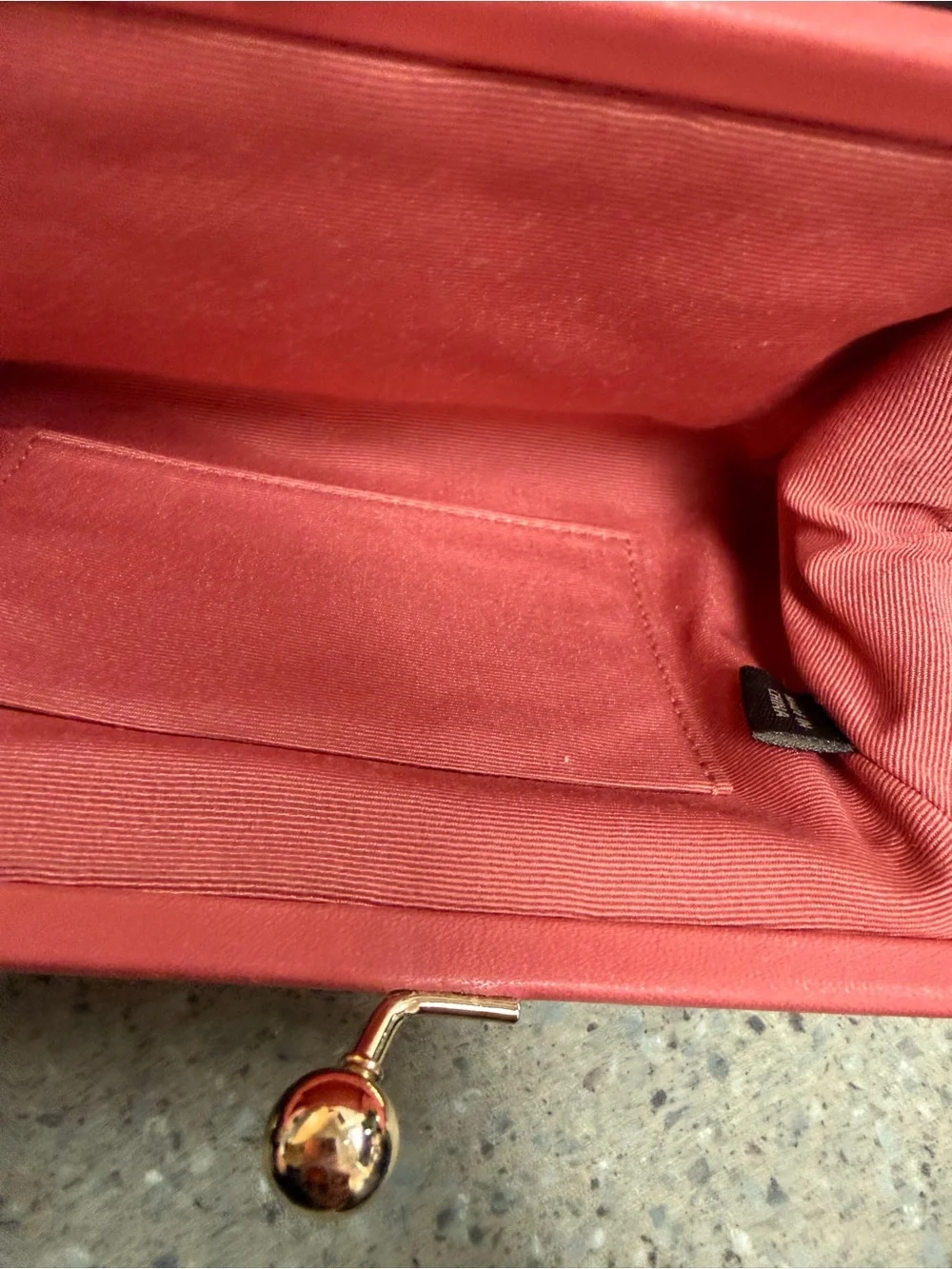 Vintage Coach Y2K Coral Suede Wristlet Clutch From The Early 2000’s